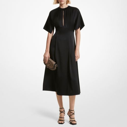 Black Flutter Midi Dress - Michael Kors - Modalova