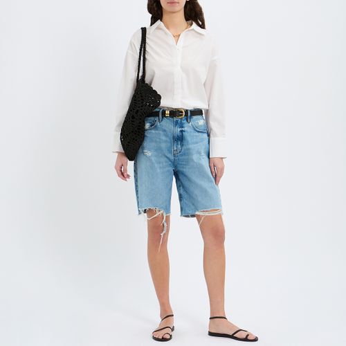 White Cotton Dip Hem Shirt - NÂ°Â· Eleven - Modalova