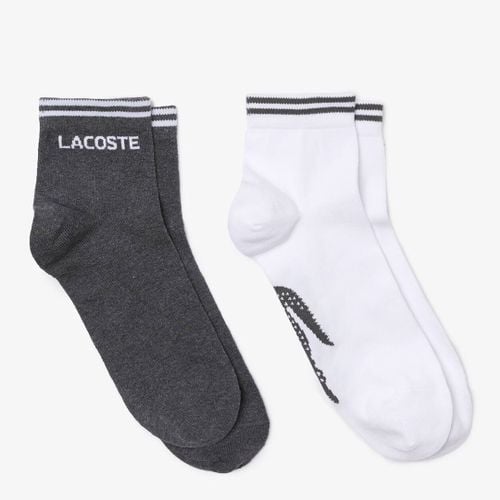 Grey/White Ribbed Socks - Lacoste - Modalova