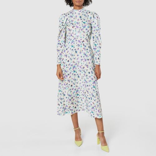 Multi Polka Print High Neck Midi Dress - Closet - Modalova