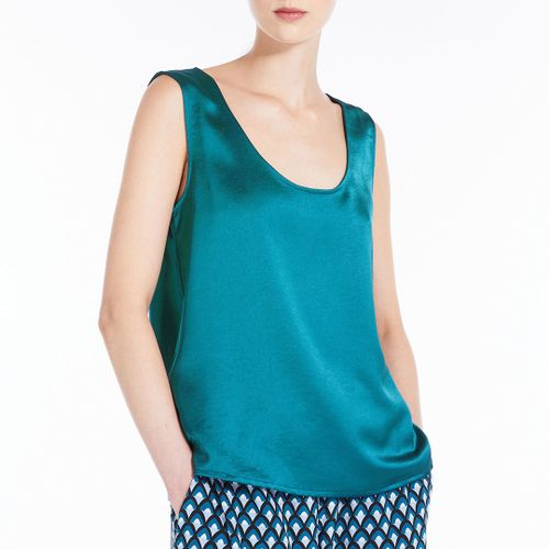 Teal Sonale Satin Top - Weekend Max Mara - Modalova