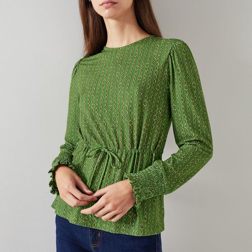 Green Ellie Tie Up Blouse - L K Bennett - Modalova