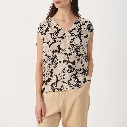 Black Printed Amelia Blouse - Part Two - Modalova