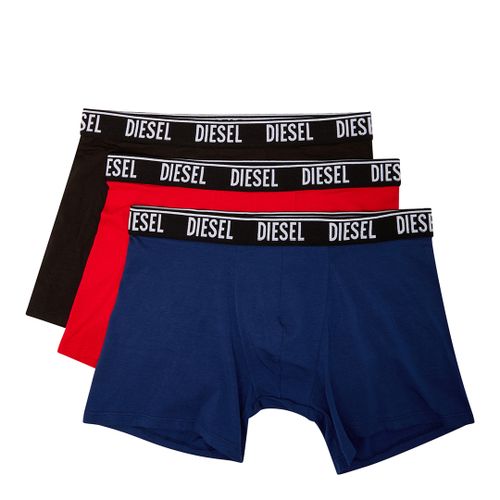 Navy Multi Sebastian 3 Pack Boxers - Diesel - Modalova