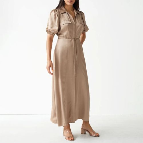 Beige Jonah Midi Dress - & Other Stories - Modalova