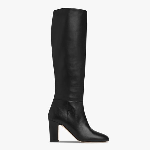 Black Kiran Suede Heeled Long Boots - L K Bennett - Modalova