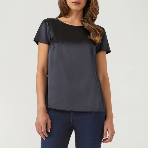 Black Silk Blend Blouse - Emporio Armani - Modalova