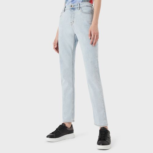 Light High Waisted Stretch Jeans - Emporio Armani - Modalova