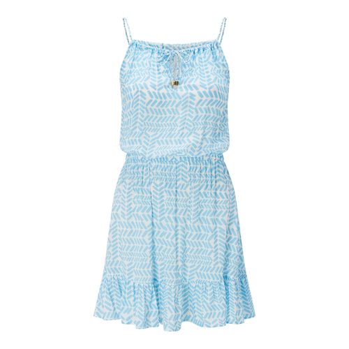 ZANZIBAR TIE FRONT MINI FRILL DRESS - Heidi Klein - Modalova