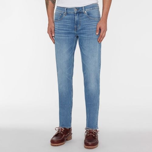 Blue Slimmy Tapered Stretch Jeans - 7 For All Mankind - Modalova