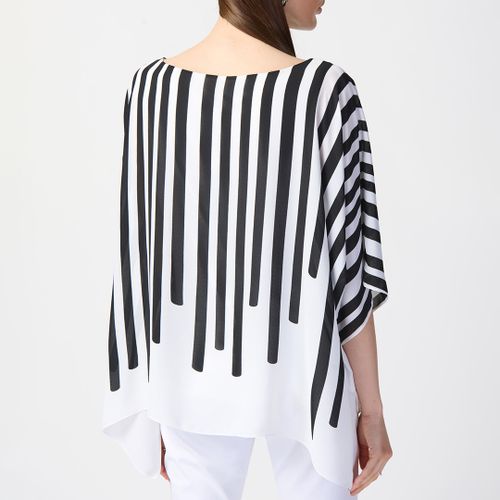 Black Striped Printed Tunic - Joseph Ribkoff - Modalova