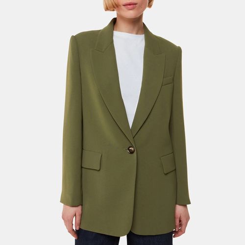 Khaki Crepe Boyfriend Blazer - WHISTLES - Modalova