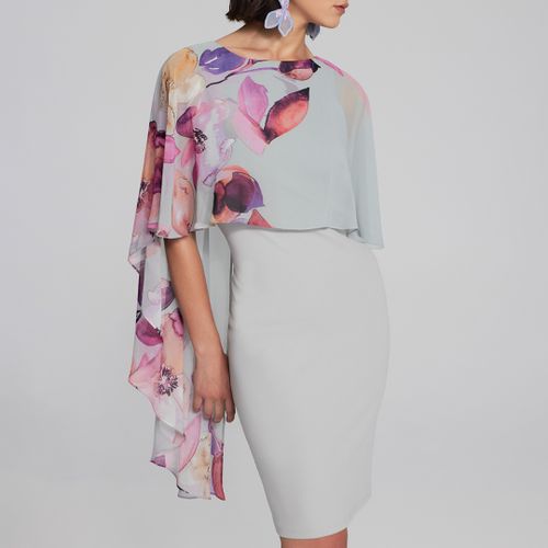 Grey / Purple Shawl Dress - Joseph Ribkoff - Modalova