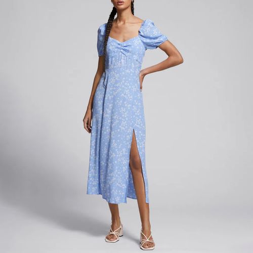 Cornflower Printed Sweetheart Midi Dress - & Other Stories - Modalova