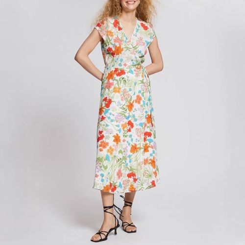 Multicoloured Printed Wrap Midi Dress - & Other Stories - Modalova