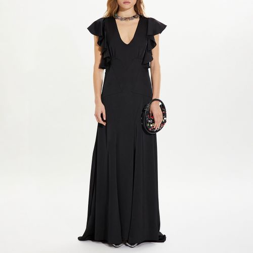 Black New Satin Plain Dress - Sonia Rykiel - Modalova