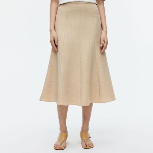 Beige Panel Flare Midi Skirt - ARKET - Modalova