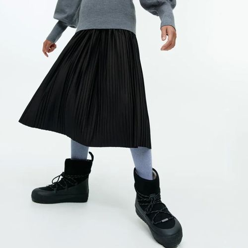 Kid's Black Pleated Midi Skirt - ARKET - Modalova