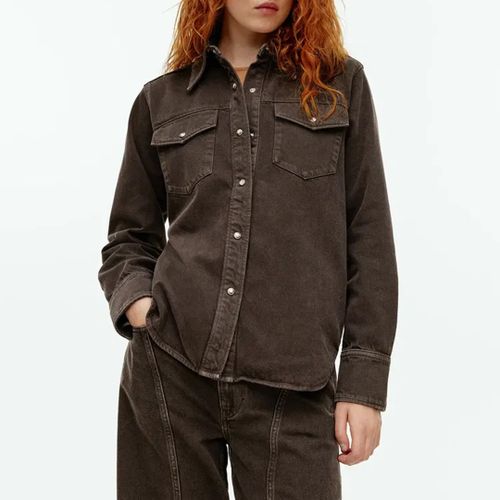 Dark Brown Denim Shirt - ARKET - Modalova