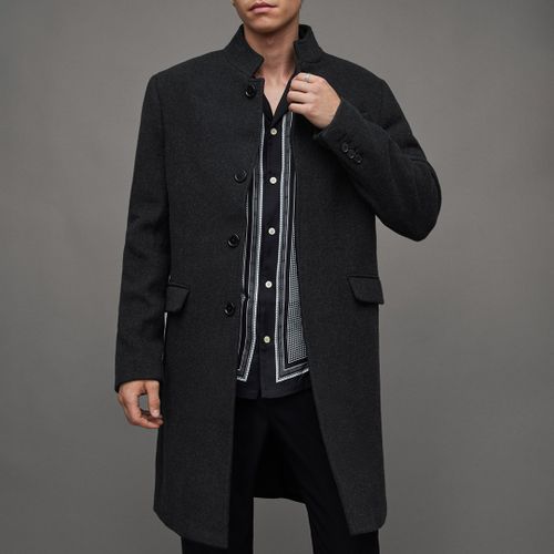 Charcoal Strummer Wool Blend Coat - All Saints - Modalova