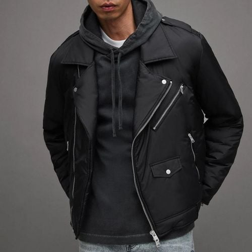 Black Miller Biker Jacket - All Saints - Modalova