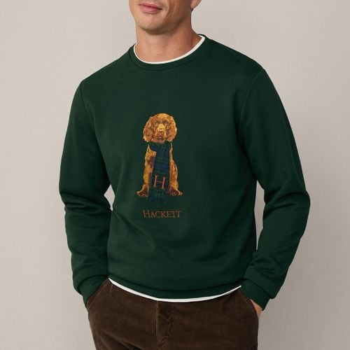 Green Harry Cotton Sweatshirt - Hackett London - Modalova