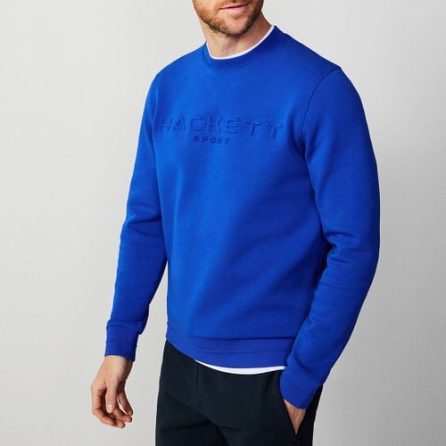 Embossed Cotton Blend Sweatshirt - Hackett London - Modalova