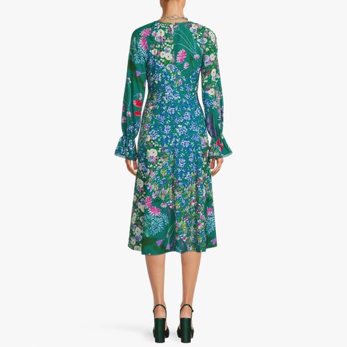 Green Tutore Printed Midi Dress - Max&Co. - Modalova