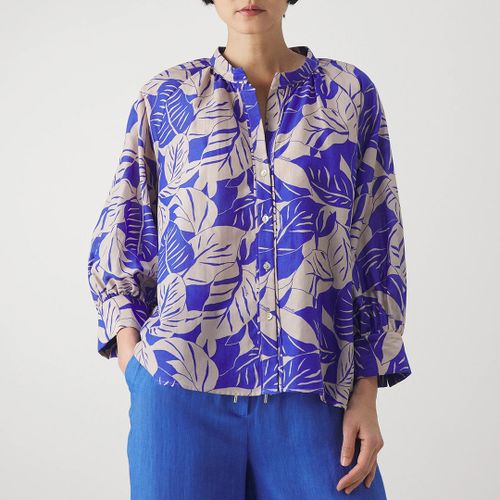 Blue Belfast Printed Shirt Jacket - Marella - Modalova