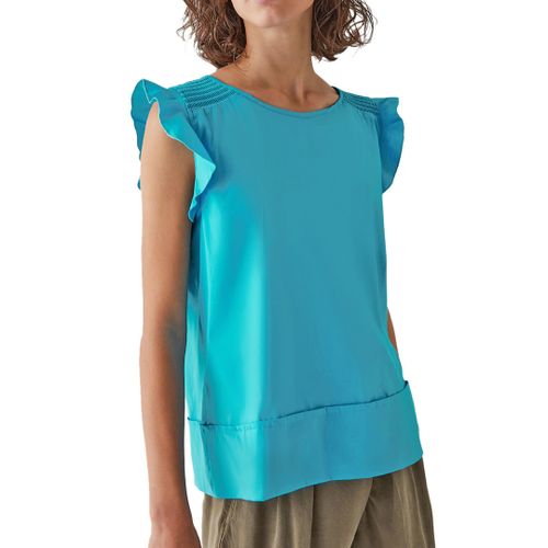 Cyan Relax Sleeveless Blouse - iBlues - Modalova