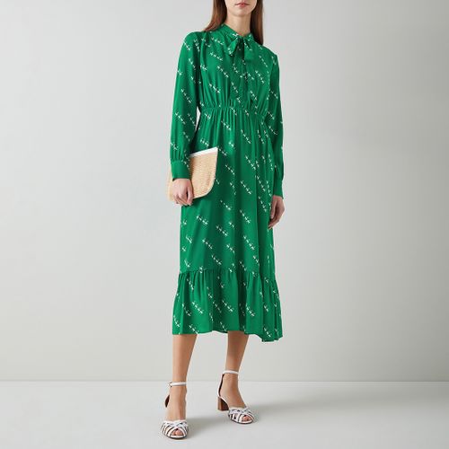 Green Bridget Silk Mix Dress - L K Bennett - Modalova