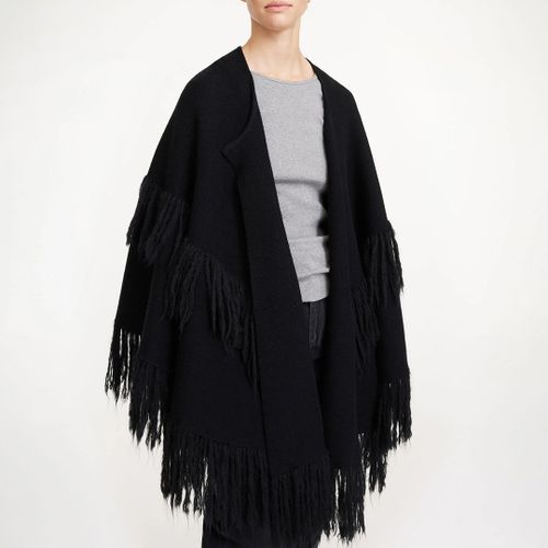 Black Dixi Wool Poncho - By Malene Birger - Modalova