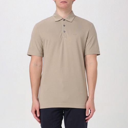 Beige Classic Cotton Polo Shirt - BOSS - Modalova