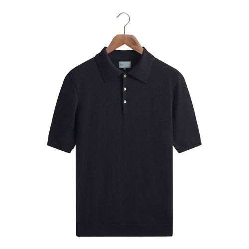 Navy Merino Wool Polo Shirt - Kilgour Savile Row - Modalova