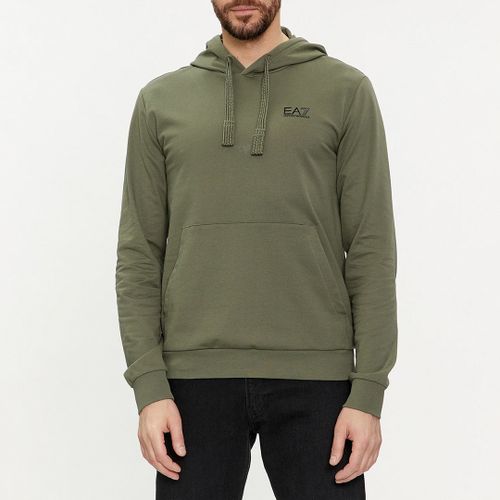 Khaki Cotton Sweatshirt - EA7 Emporio Armani - Modalova