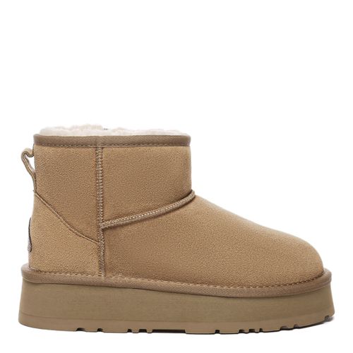 Women's Chestnut Dusky Suede Platform Ankle Boots - Size 3 - Everau - Modalova