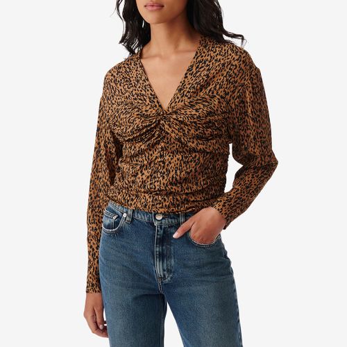 Brown Printed Ruched Blouse - IRO - Modalova