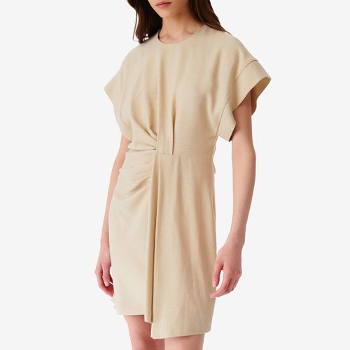 Beige Gathered Waist Mini Dress - IRO - Modalova