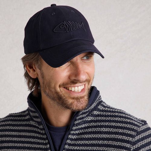 Navy Heavy Wash Cotton Cap - Weird Fish - Modalova