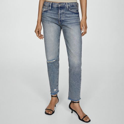 Mid Low Rise Girlfriend Jeans - Size 6 - Mango - Modalova