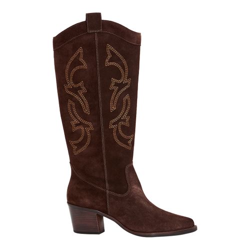 Brown Suede Cowboy Boot - NÂ°Â· Eleven - Modalova