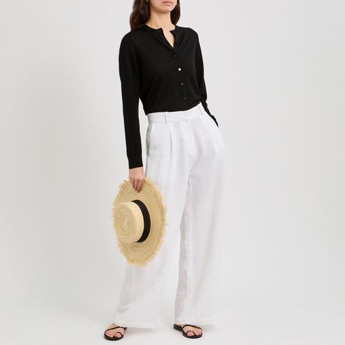 Black Merino Fine Knit Cardigan - NÂ°Â· Eleven - Modalova