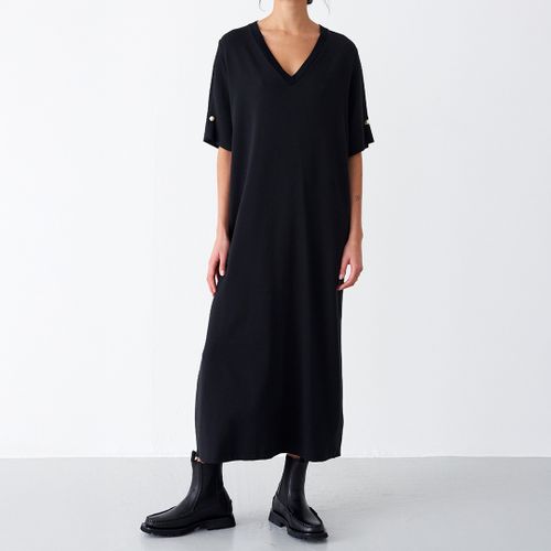 Black V-Neck T-Shirt Midaxi Dress - Mother Of Pearl - Modalova