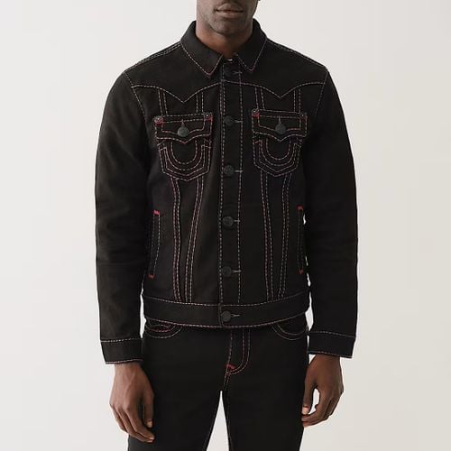 Black Jimmy Pikstitch Denim Jacket - True Religion - Modalova