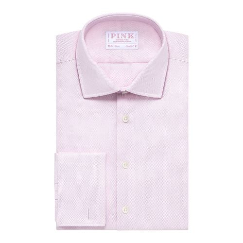 Jacquard Classic Fit Cotton Shirt - Thomas Pink - Modalova