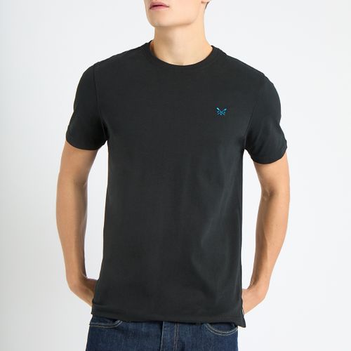 Black Round Neck T-Shirt - Crew Clothing - Modalova