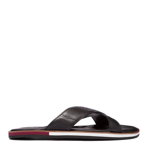 Black Yell Leather Sandals - Oliver Sweeney - Modalova