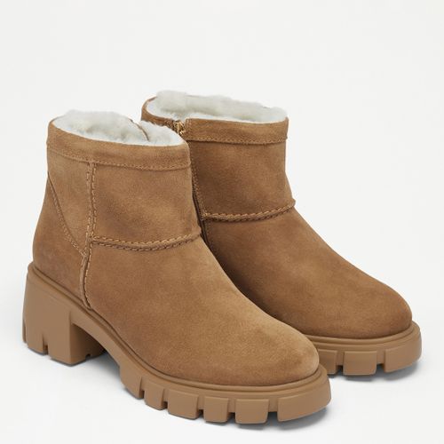 Women's Tan Snug Ankle Boots - Size 4 - Russell & Bromley - Modalova
