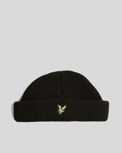 Cotton Ribbed Beanie - Size One Size - Lyle & Scott - Modalova