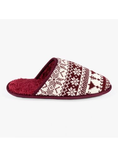 Coloured Fair Isle Mule Slippers - Size 11/12 - totes-toasties - Modalova
